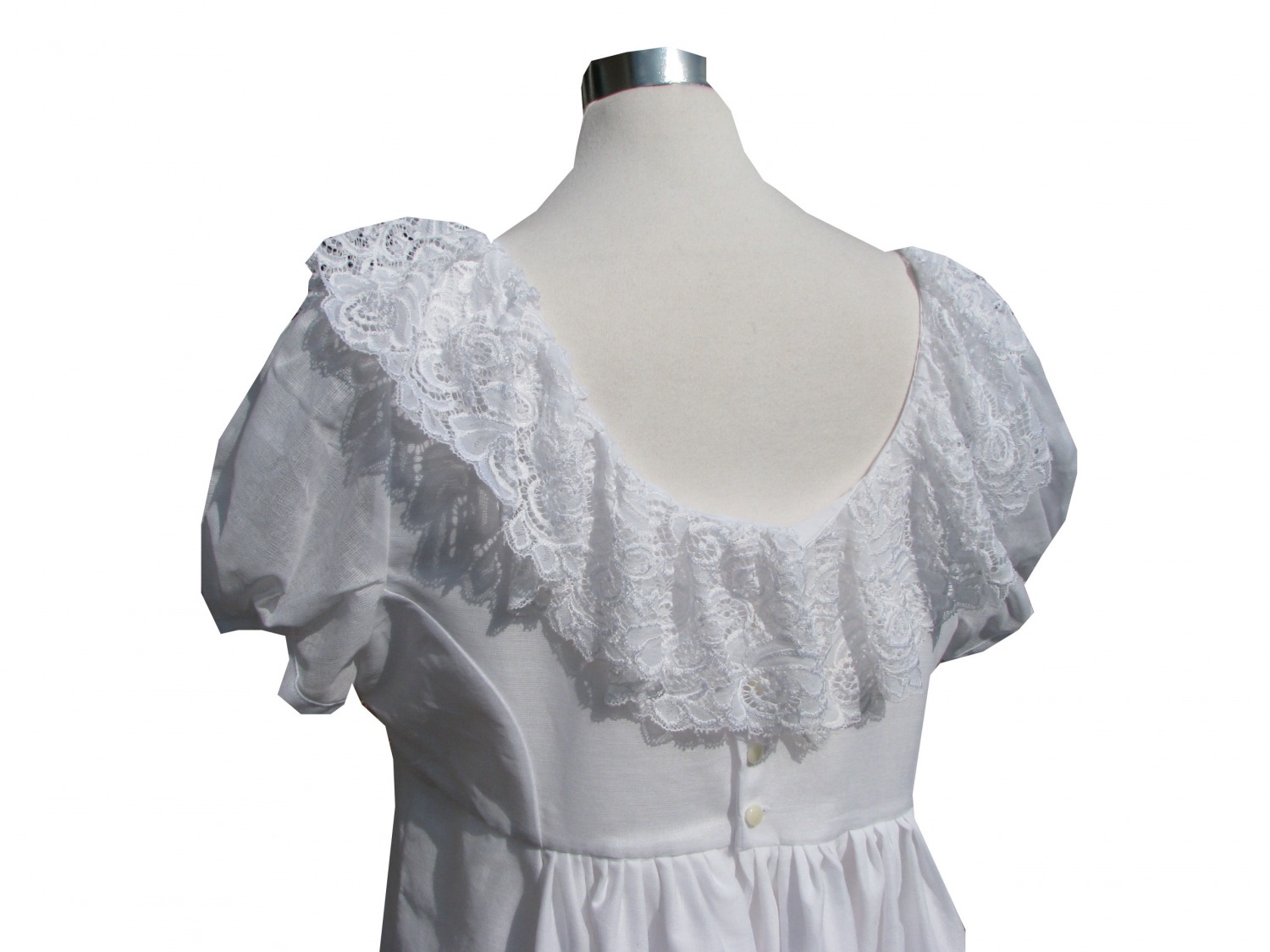 Ladies Deluxe Regency Day Costume Elizabeth Bennett Pride And Prejudice Evening Ballgown Costume Size 10 - 12 Image